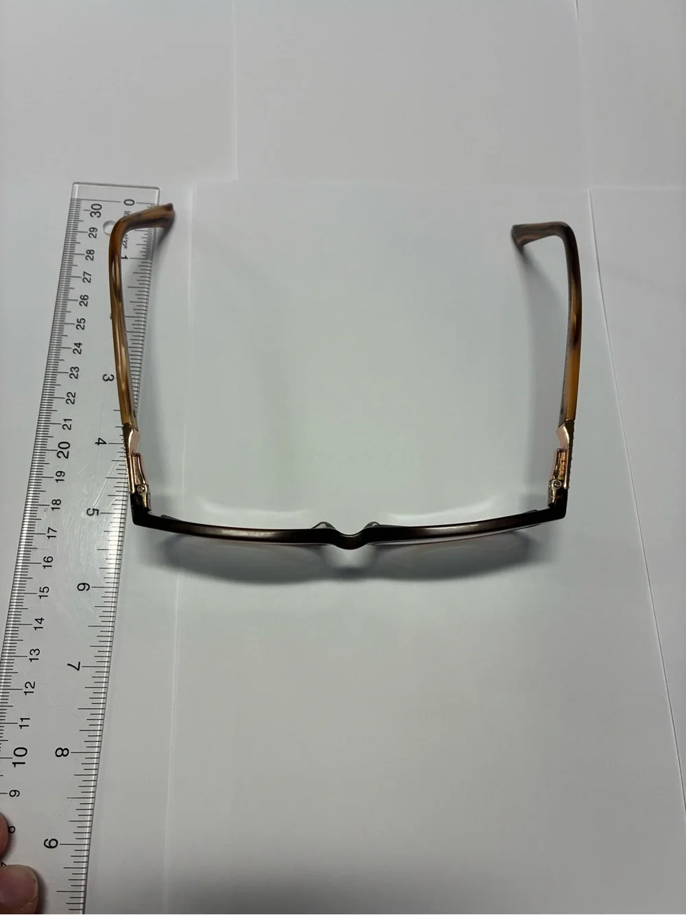 Swarovski Brown Rectangular Glasses with Decorative Crystal Temple